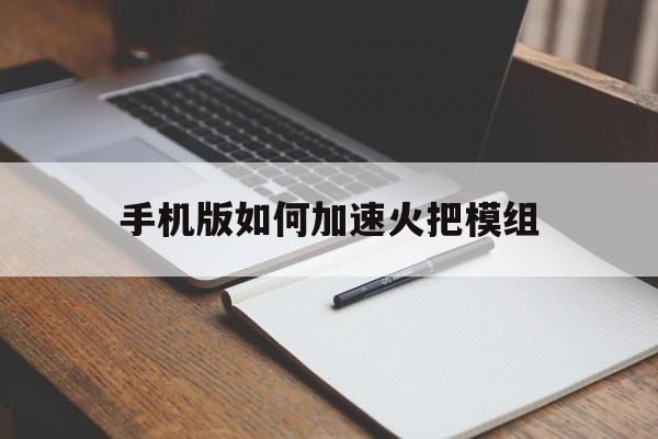 手机版如何加速火把模组(加速火把怎么用手机)